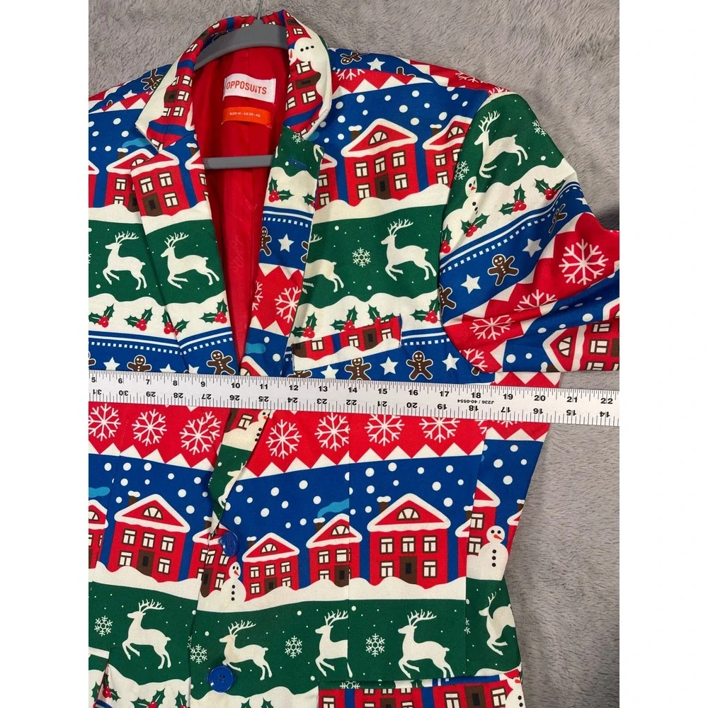 Opposuits‎ Christmas Holiday Blazer Jacket M US 38-40 Festive Party Fun READ